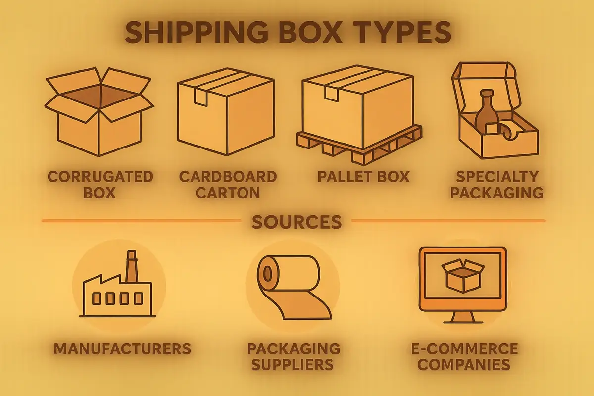Where to Get and Buy Shipping Boxes